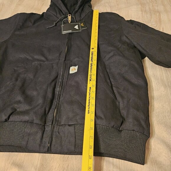 Urban Outdoor Mens Black Canvas Coat Hooded Size Xl Nwt - Picture 7 of 7